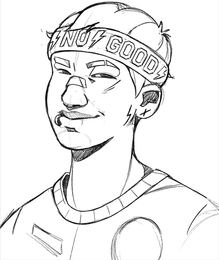 NoGood work in progress sketch 019