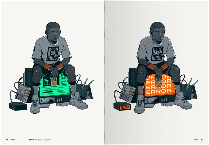 A spread from The NoGood Book